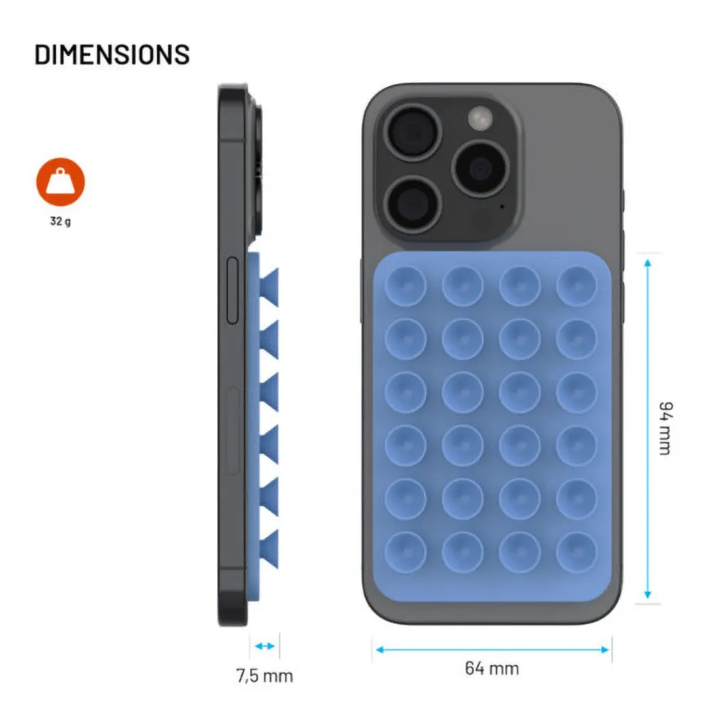 Fixed Iphone-Tilbehør|Mobiltelefonholder|MagMate MagSafe sugekoppfeste med magnetfeste