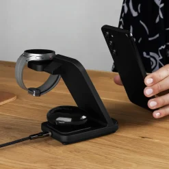 Fixed Hjemmekontor|Mobiltelefonladere|Powerstasjon 3-in-1 Ladestasjon for Samsung