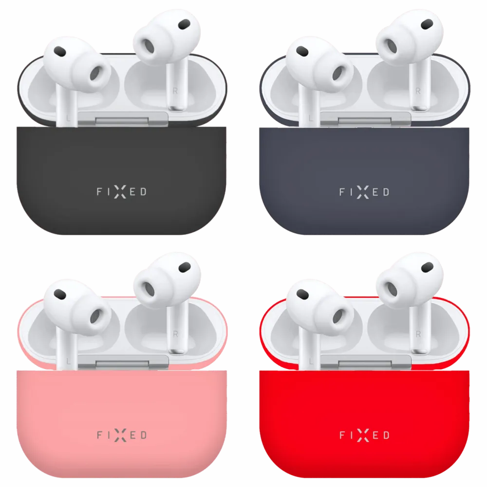 Fixed Dataheadset|Hodetelefoner Og Hodesett|Silky silikonetui for Apple AirPods Pro 3 Svart