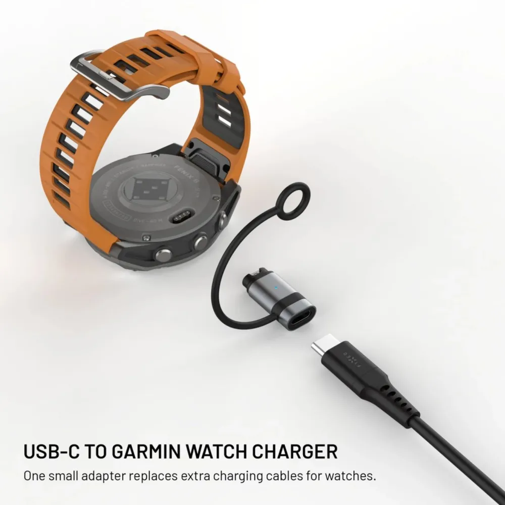 Fixed Smart Ring|Smartklokker Og Ringer|USB-C-ladeadapter for Garmin-enheter