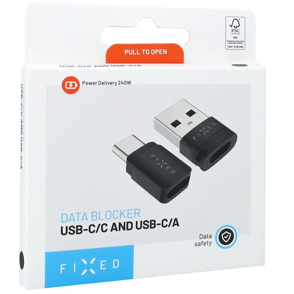 Fixed Hdmi|Kabler Og Adaptere|USB-datablokkerer 2-pakk (USB-A/USB-C)