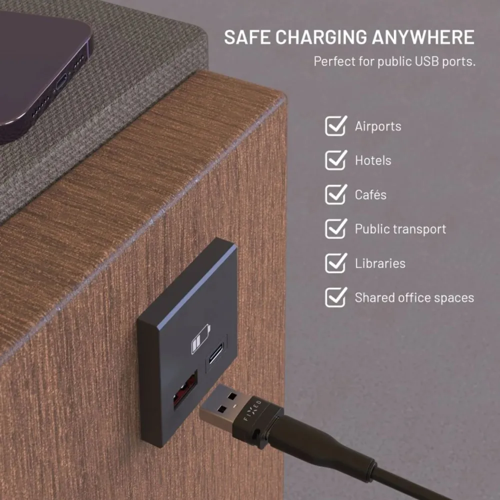 Fixed Hdmi|Kabler Og Adaptere|USB-datablokkerer 2-pakk (USB-A/USB-C)