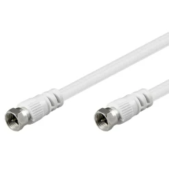 Kjell Kabler Til Tv|F-kabel - Hvit 2,5 m