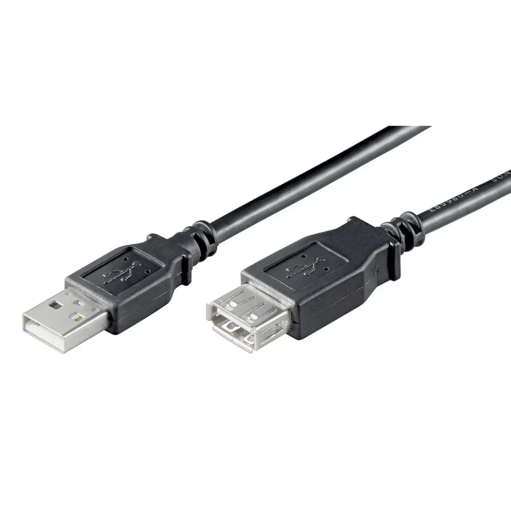 Kjell Kabler Og Adaptere|Usb|Forlengelseskabel for USB 2.0 Svart 5 m