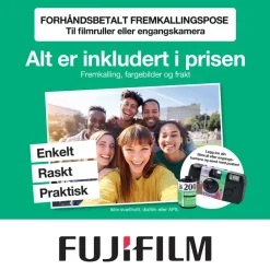 Fujifilm Foto Og Video|Fremkallingspose for 36 bilder - farge