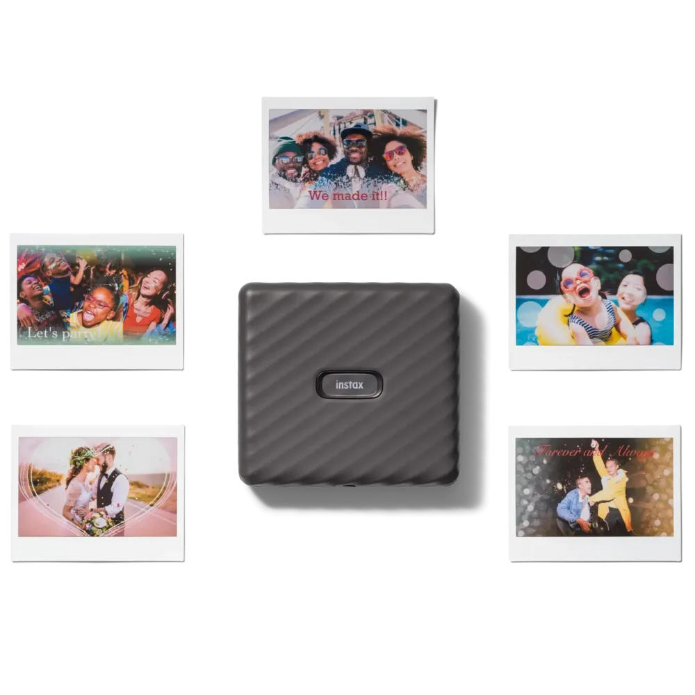 Fujifilm Skrivere Og Tilbehør|instax Link WIDE grå inkludert 10-pk. film
