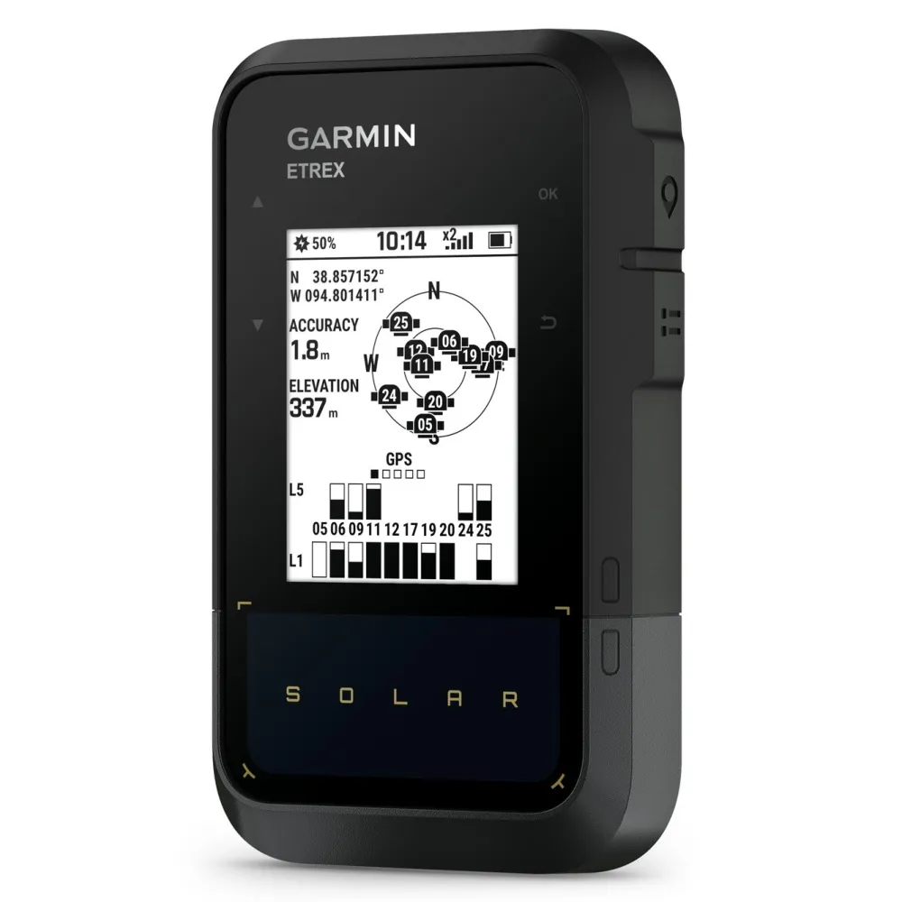 Garmin Gps|eTrex Solar GPS-navigator med solenergilading
