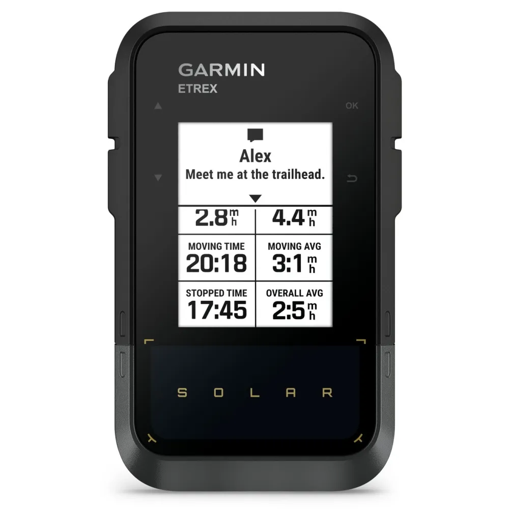 Garmin Gps|eTrex Solar GPS-navigator med solenergilading
