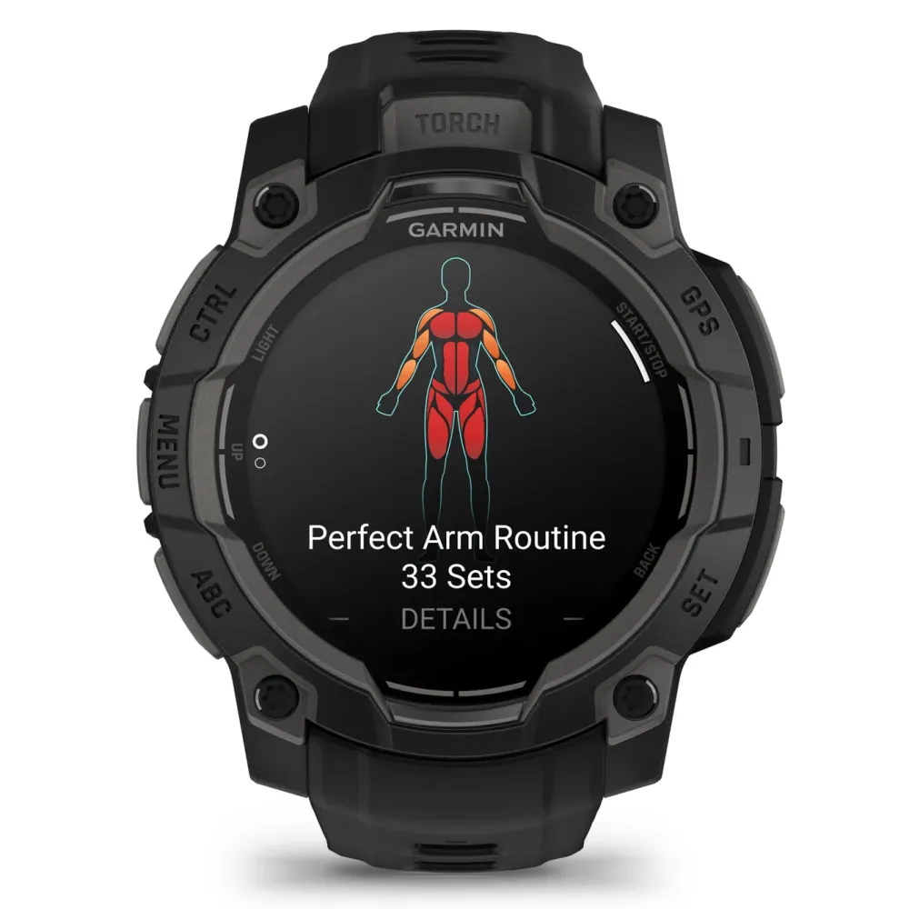Garmin Smartklokker Og Ringer|Instinct 3 AMOLED 45mm GPS-smartklokke - Svart