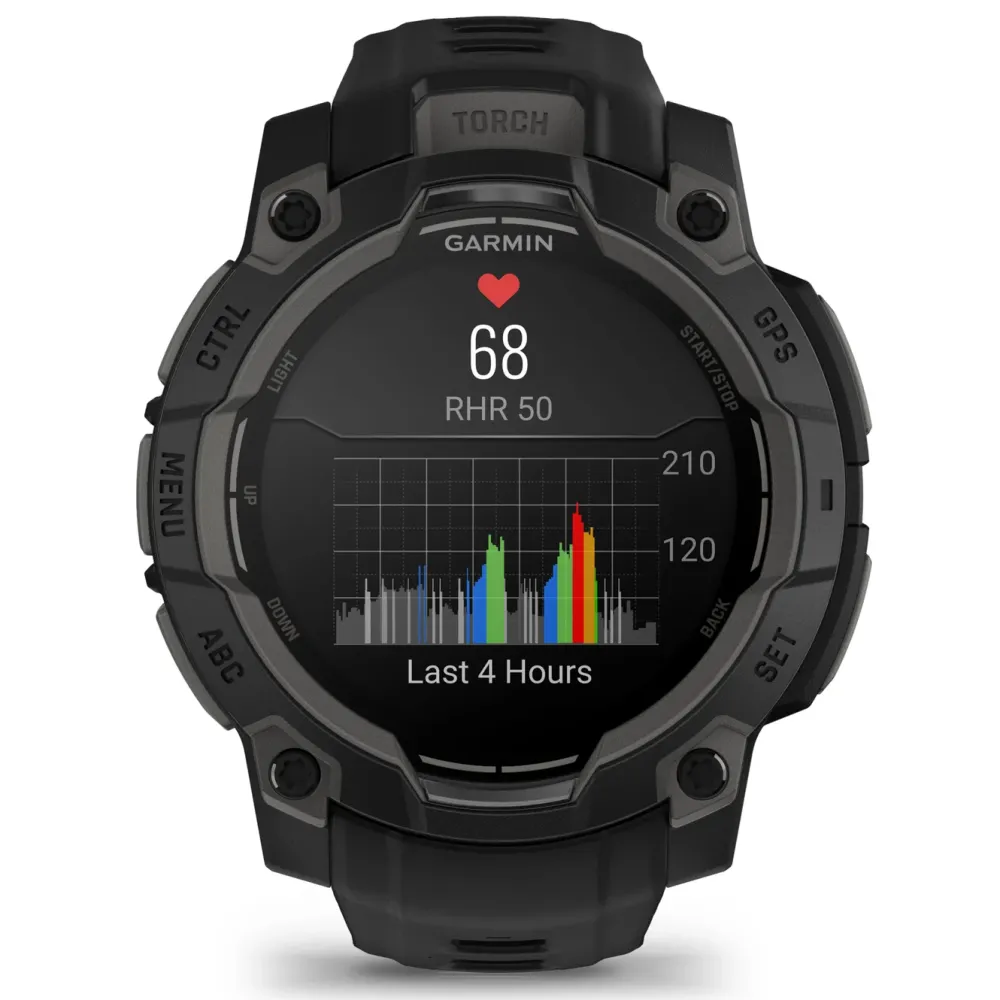Garmin Smartklokker Og Ringer|Instinct 3 AMOLED 45mm GPS-smartklokke - Svart