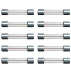 Kjell Elektronikk|Glassrørsikring 6 x 32 mm 6,3 A treg Trege (T) 10-pk.
