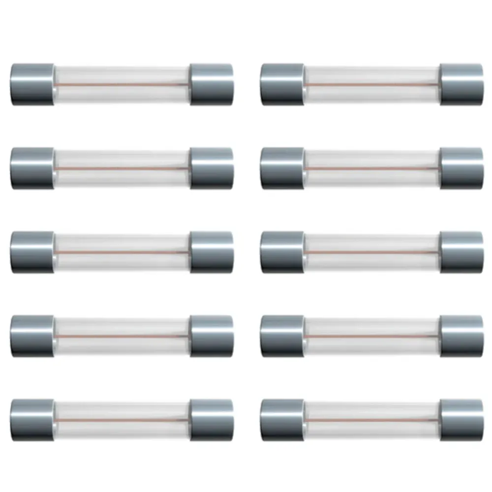 Kjell Elektronikk|Glassrørsikring 6 x 32 mm 6,3 A treg Trege (T) 10-pk.