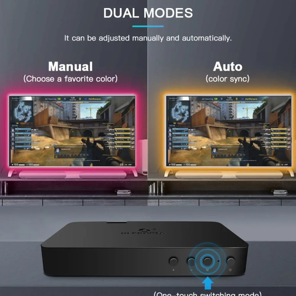 Gledopto Tv Og Tilbehør|HDMI Sync Box Kit med 5 m RGB-list