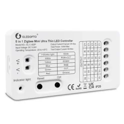 Gledopto Kontroller|5 in 1 Mini Zigbee-kontroller for LED-belysning