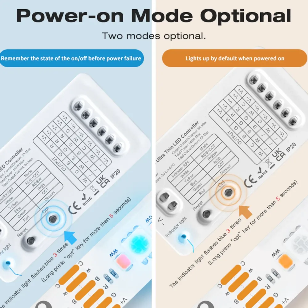 Gledopto Kontroller|5 in 1 Mini Zigbee-kontroller for LED-belysning