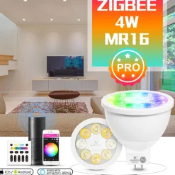 Gledopto Smart Belysning|Smart Belysning|Smart MR16 12 V LED-pære RGB+CCT 250 lm