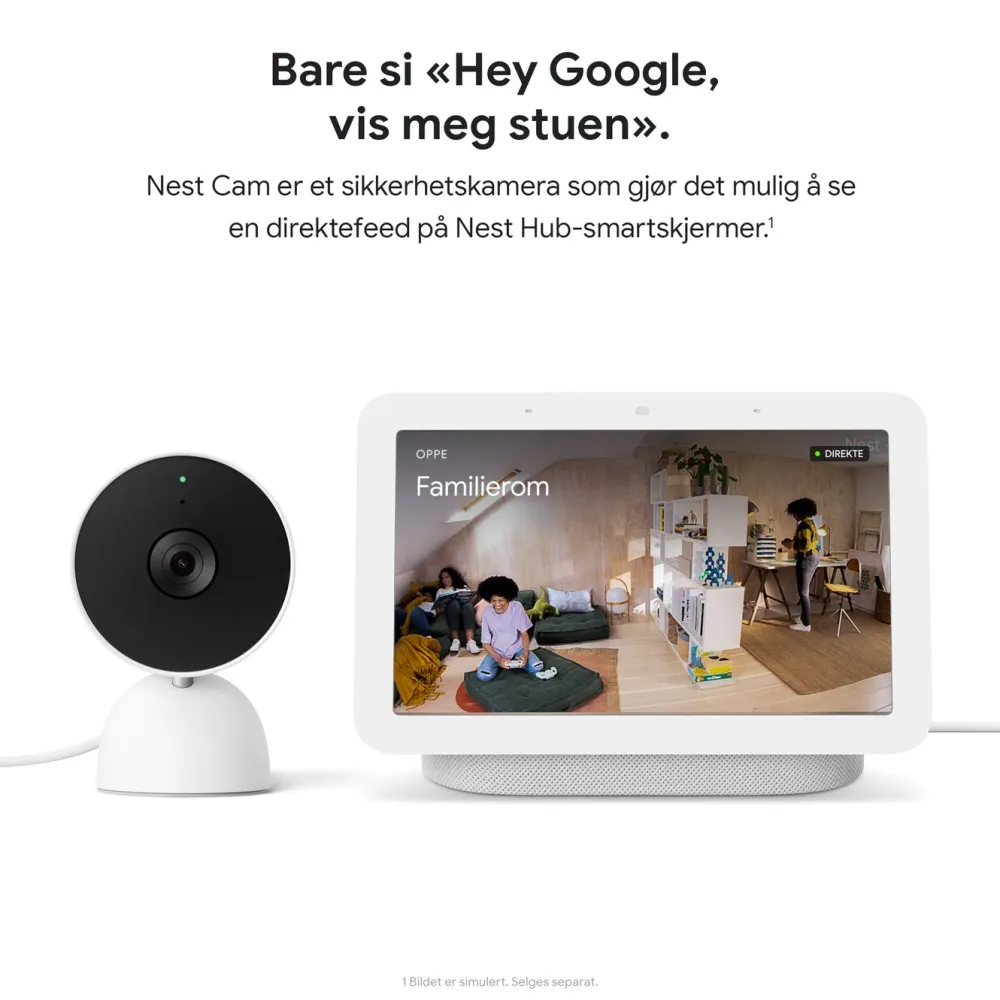 Google Nest Kameraovervåking|Cam Indoor