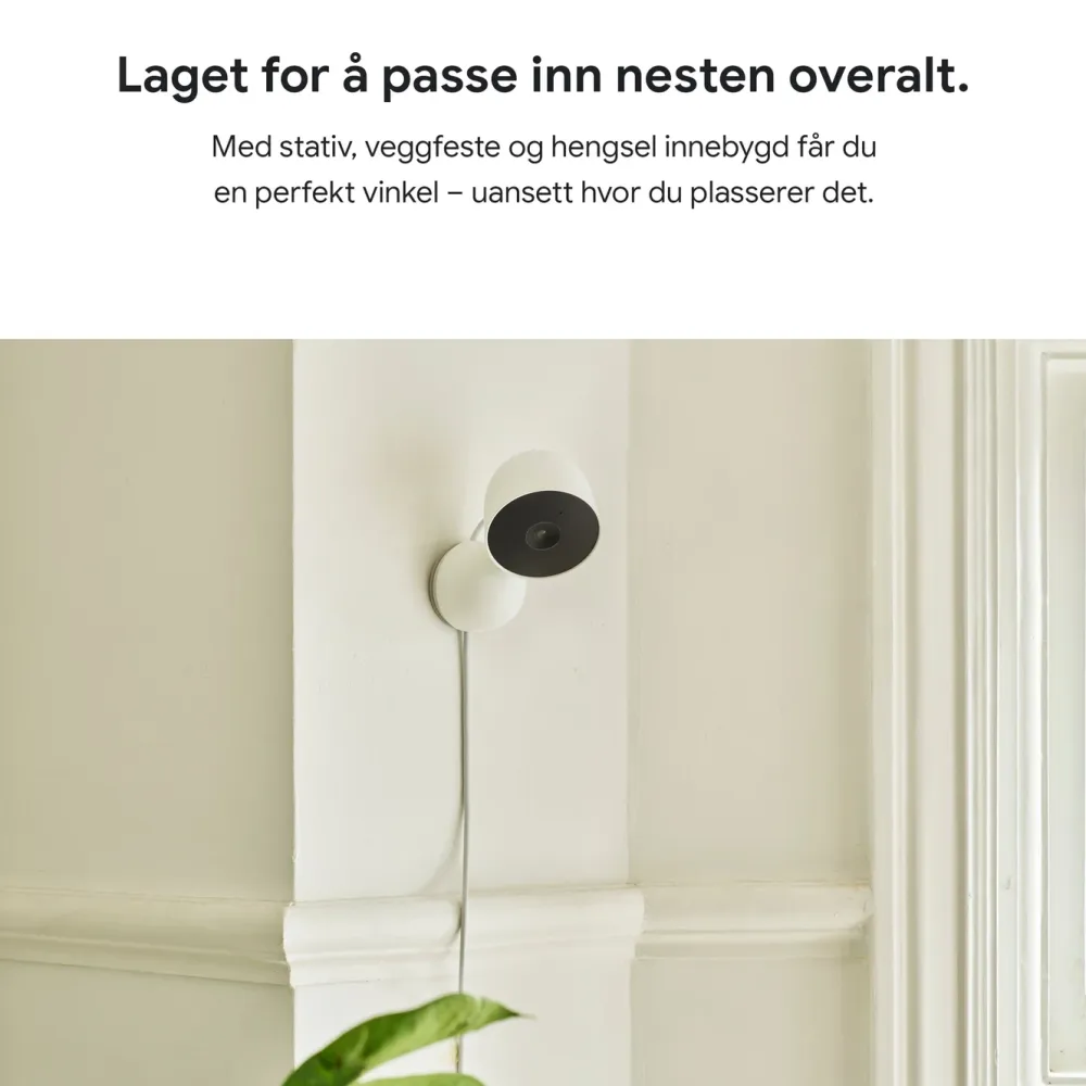 Google Nest Kameraovervåking|Cam Indoor