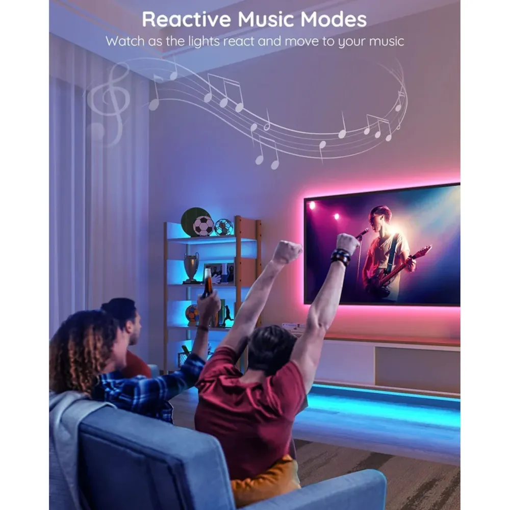 Govee Led-Lister|RGB Smart LED-list med wifi og Bluetooth 5 m