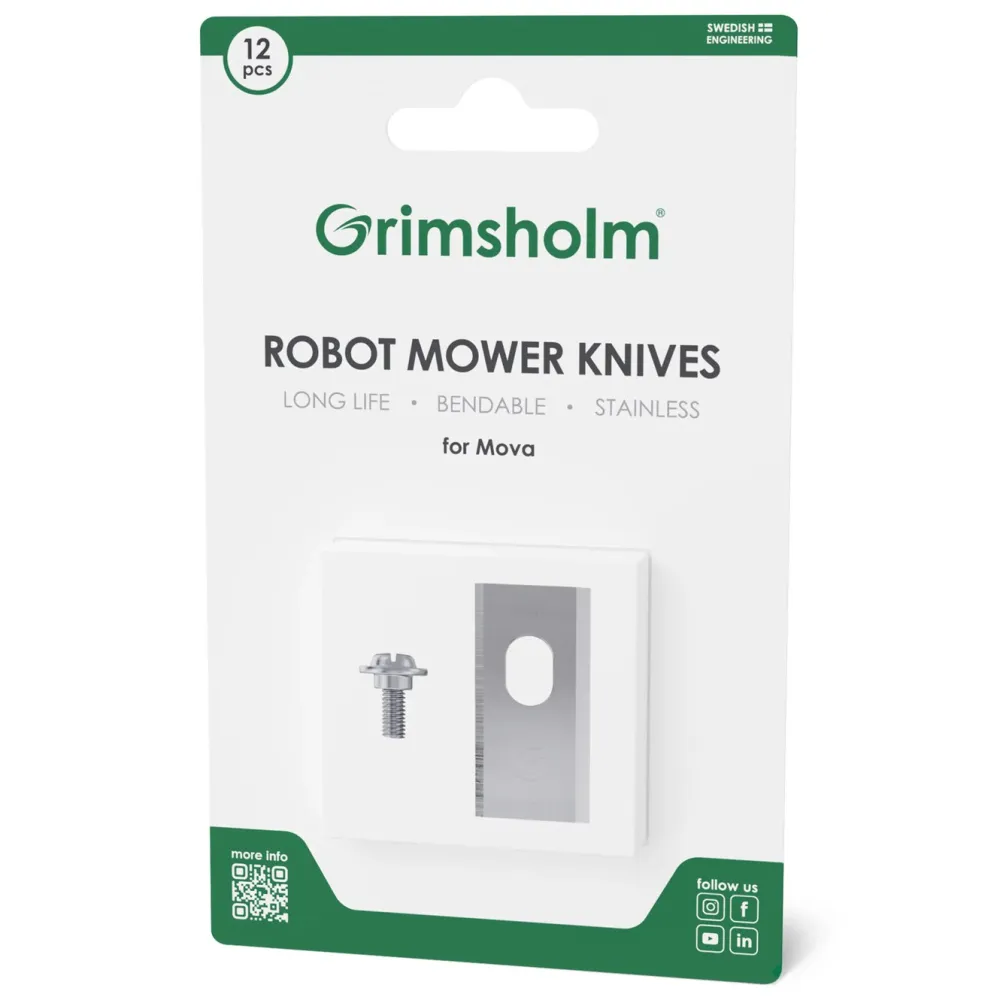 Grimsholm Hage|Gressklippere|Kniver til MOVA-robotgressklipper 12 stk
