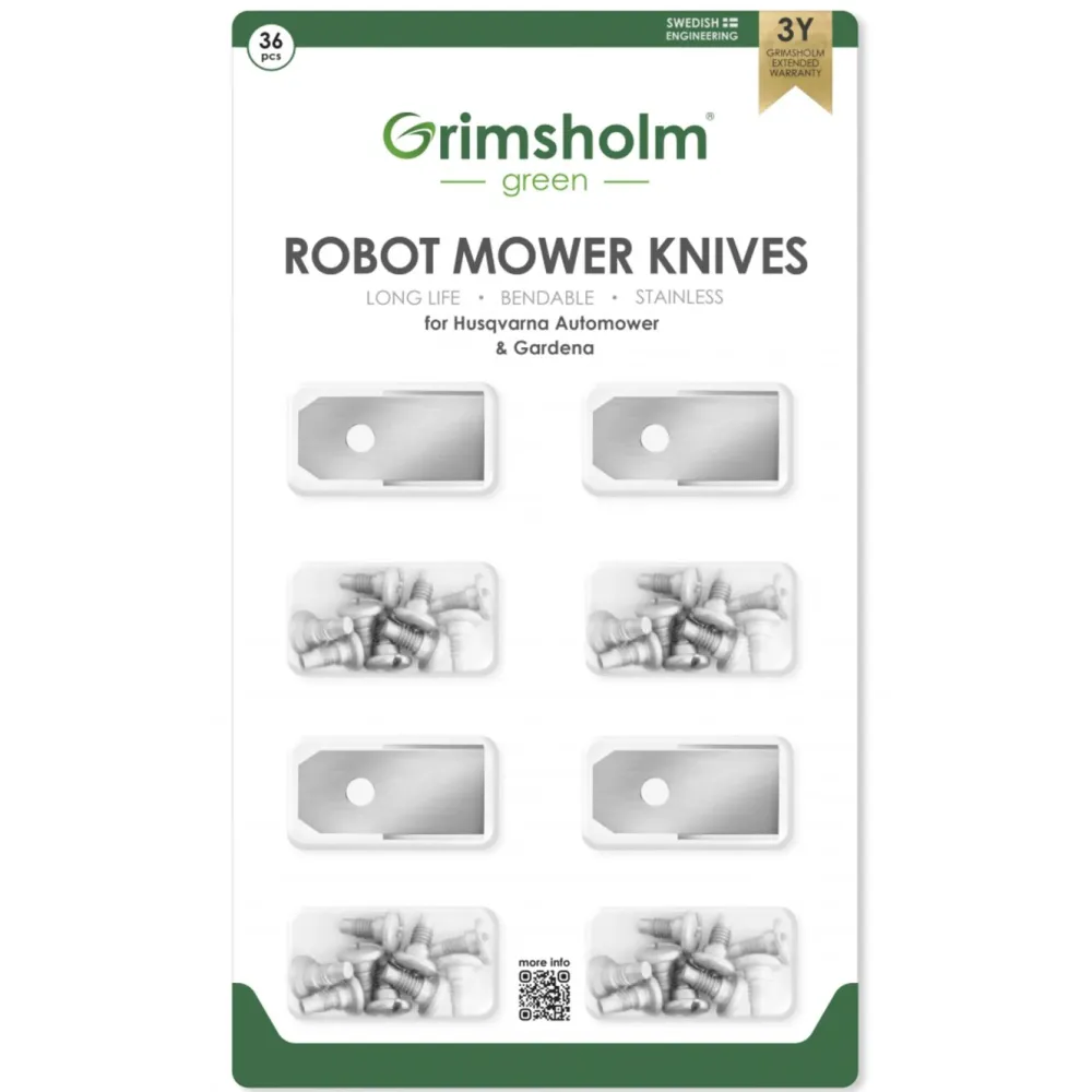 Grimsholm Hage|Gressklippere|Reservekniv til Husqvarna/Gardena 36-pk.