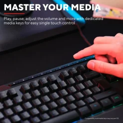 GXTrust Tastatur|Gaming Tastatur|GXT 836 Evocx RGB gamingtastatur