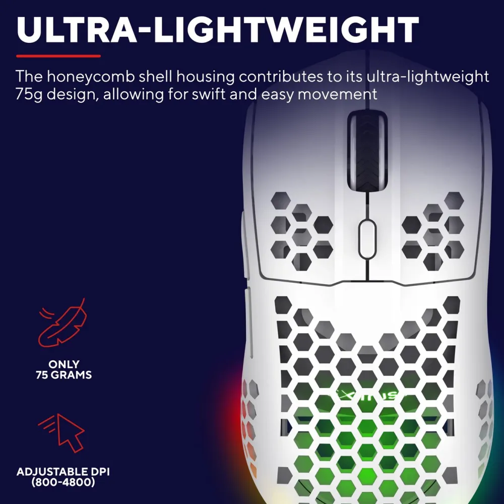 GXTrust Gaming Mus|Datamus|GXT929 Helox Ultra-lightweight Wireless Gaming Mouse