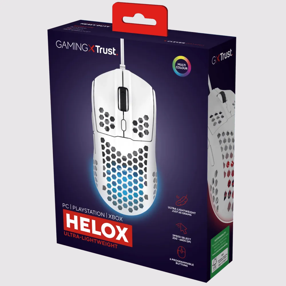 GXTrust Gaming Mus|Datamus|GXT928 Helox Ultra-lightweight Gaming Mouse