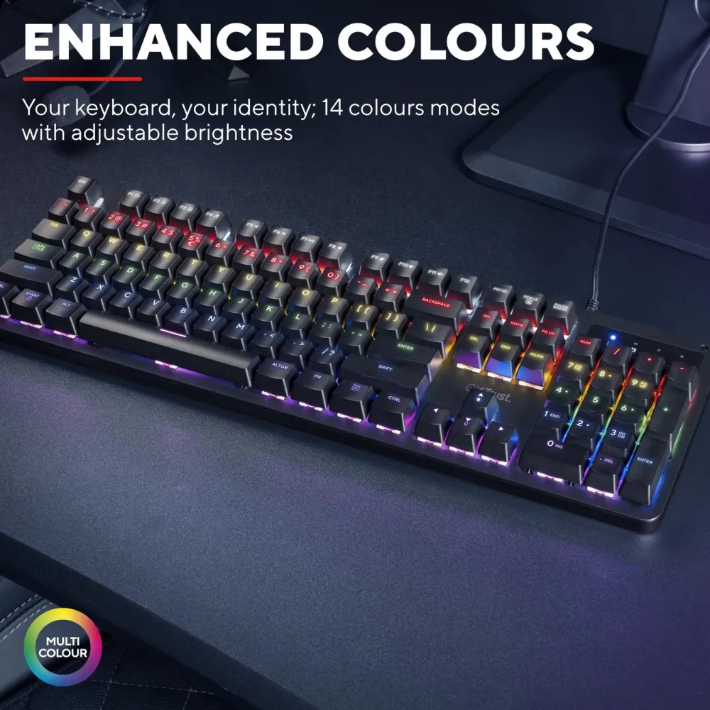 GXTrust Tastatur|Gaming Tastatur|GXT 863 Mekanisk tastatur