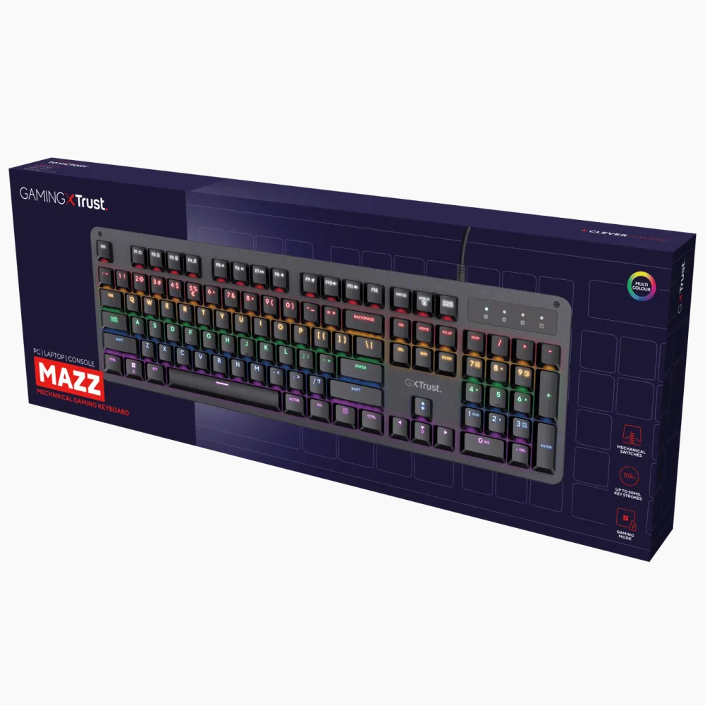 GXTrust Tastatur|Gaming Tastatur|GXT 863 Mekanisk tastatur