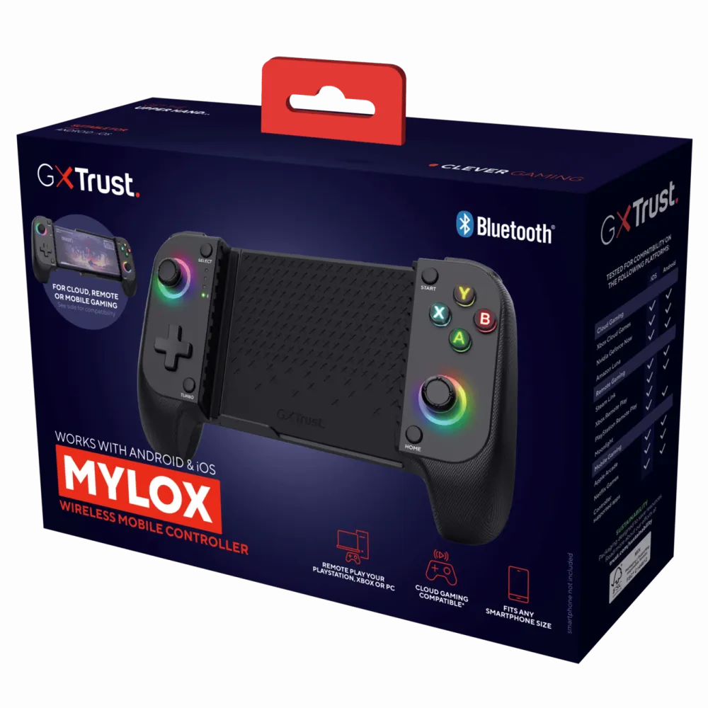 GXTrust Skjermbeskytter Og Deksel|Gamingskjermer|GXT 735 Mylox trådløs mobil håndkontroller
