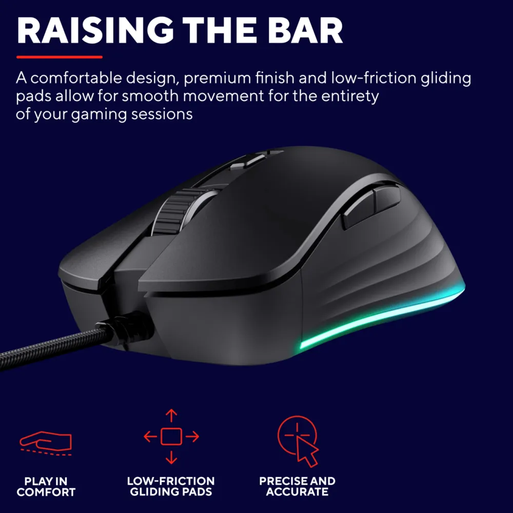 GXTrust Gaming Mus|Datamus|GXT 924 Ybar+ gamingmus