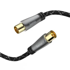 Hama Kabler Til Tv|Antennekabel med quad-skjerming 120 dB 3 m