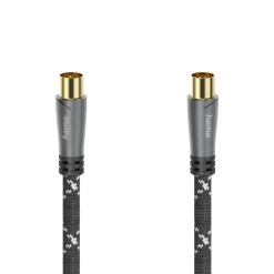 Hama Kabler Til Tv|Antennekabel med quad-skjerming 120 dB 3 m
