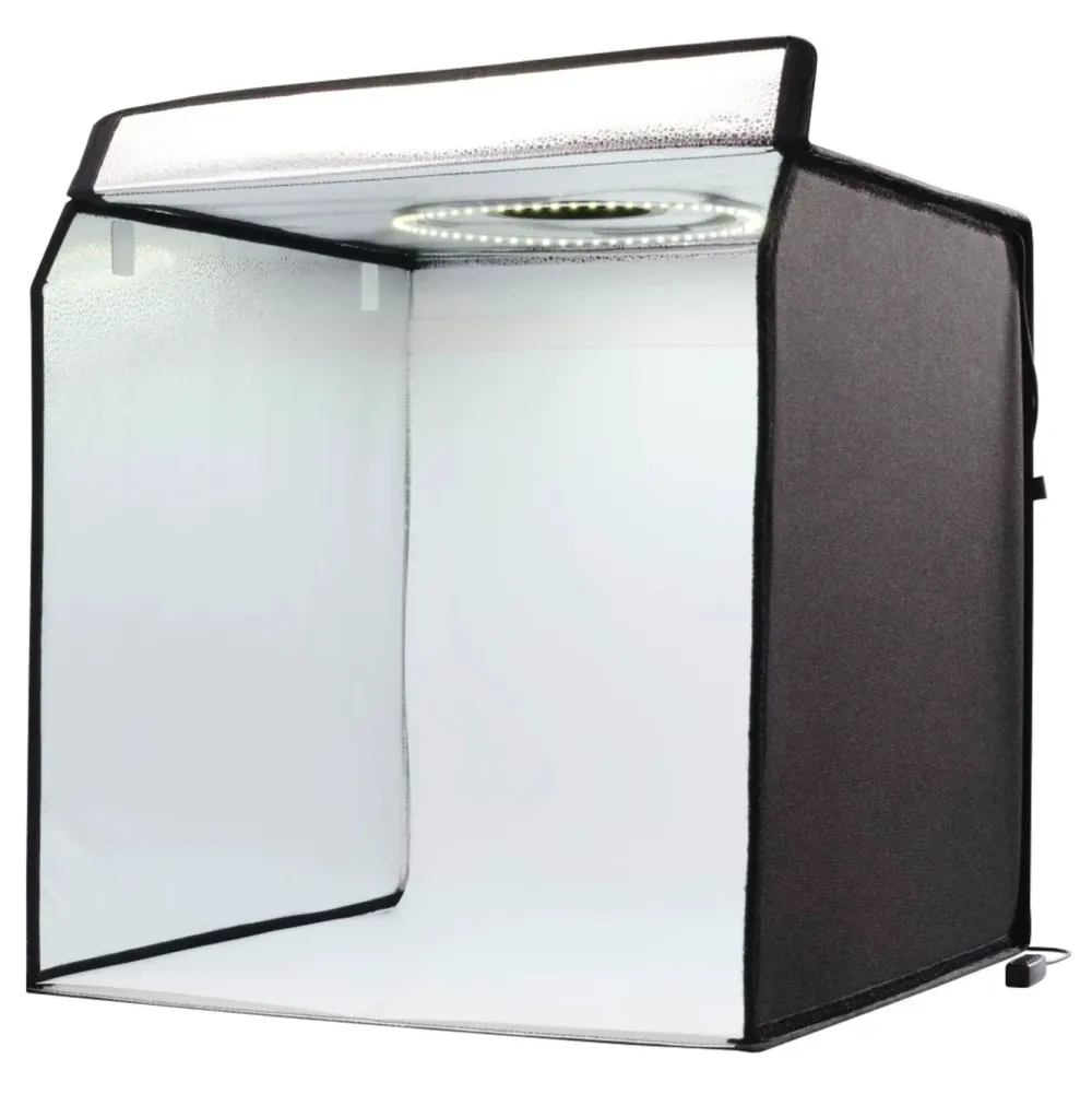 Hama Foto Og Video|Mini-fotostudio ToGo med LED-ringlys