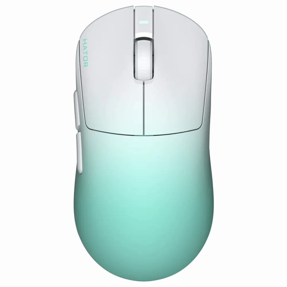 Hator Gaming Mus|Datamus|Quasar 3 Ultima 8K Wireless gamingmus Hvit/mint