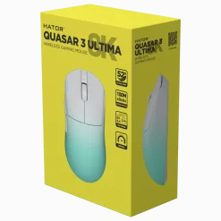 Hator Gaming Mus|Datamus|Quasar 3 Ultima 8K Wireless gamingmus Hvit/mint