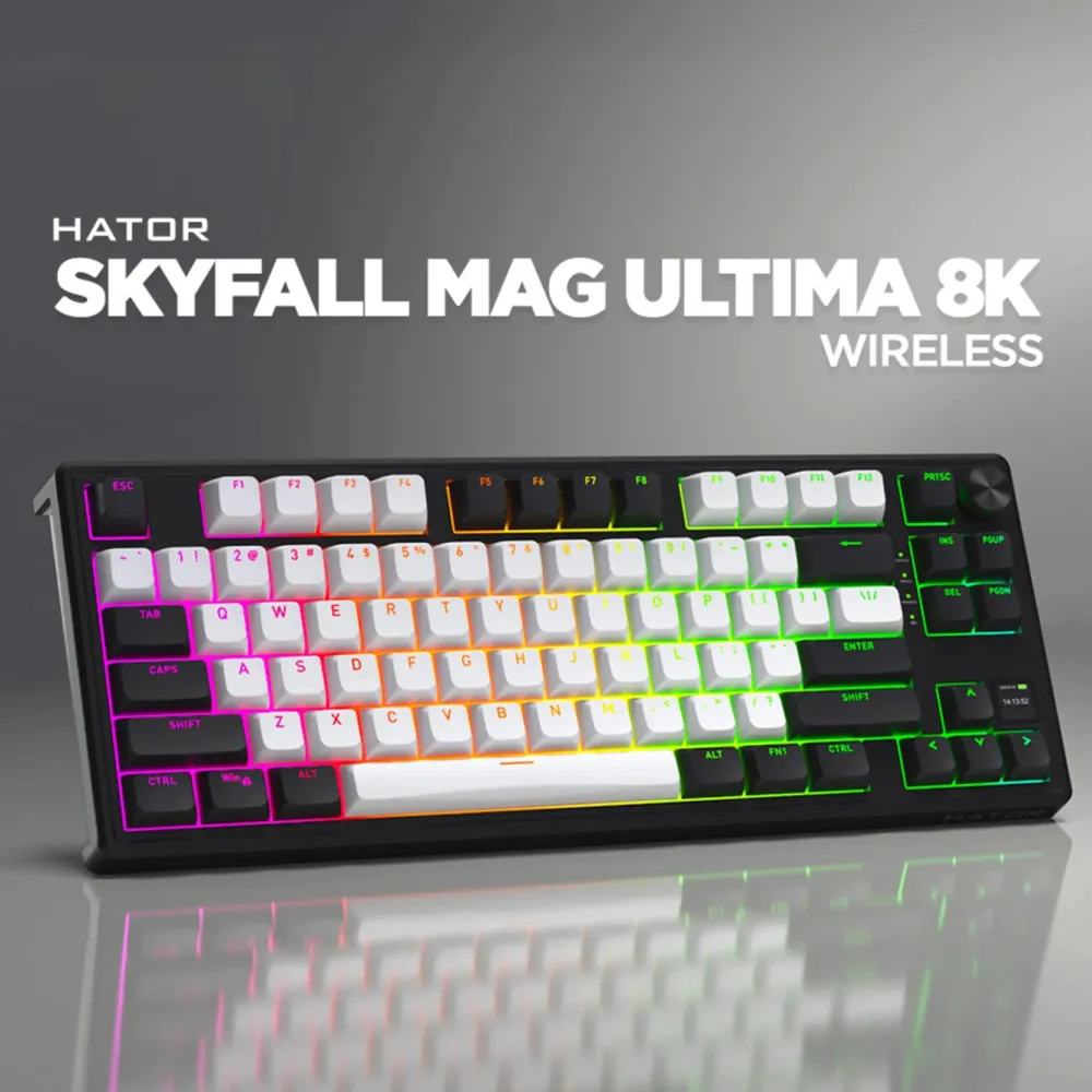 Hator Tastatur|Gaming Tastatur|Skyfall 80 MAG Ultima 8K trådløst gamingtastatur
