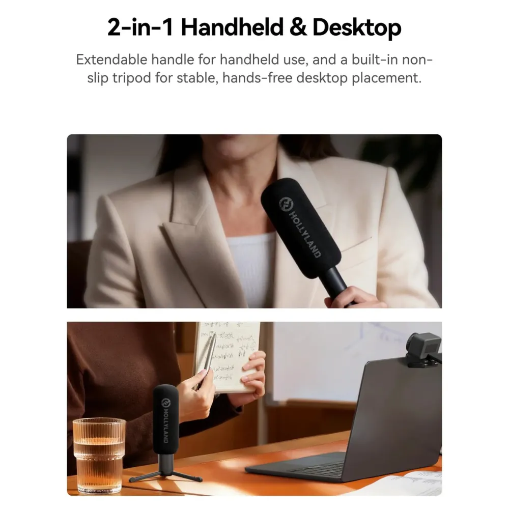 Hollyland Mikrofoner|Interview Adapter for trådløse mikrofoner
