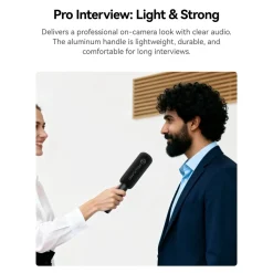 Hollyland Mikrofoner|Interview Adapter for trådløse mikrofoner
