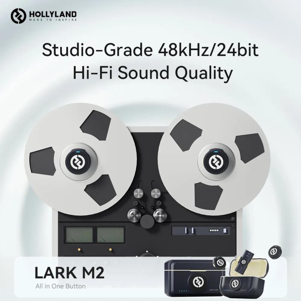 Hollyland Mikrofoner|Lark M2 Combo Trådløst mikrofonsystem