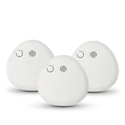 Housegard Alarmsystemer|Skimmingsbeskyttelse|Pebble røykvarsler 3-pakk