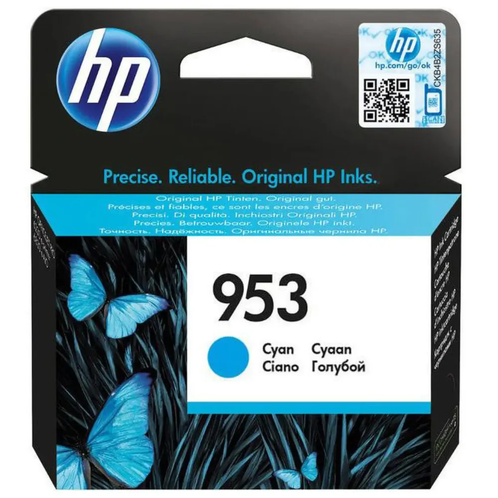 HP Skrivere Og Tilbehør|953 Blekkpatron Cyan