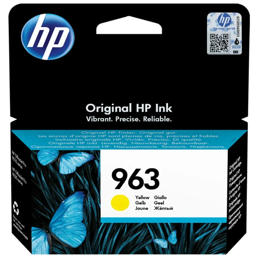 HP Skrivere Og Tilbehør|963 Blekkpatron Gul