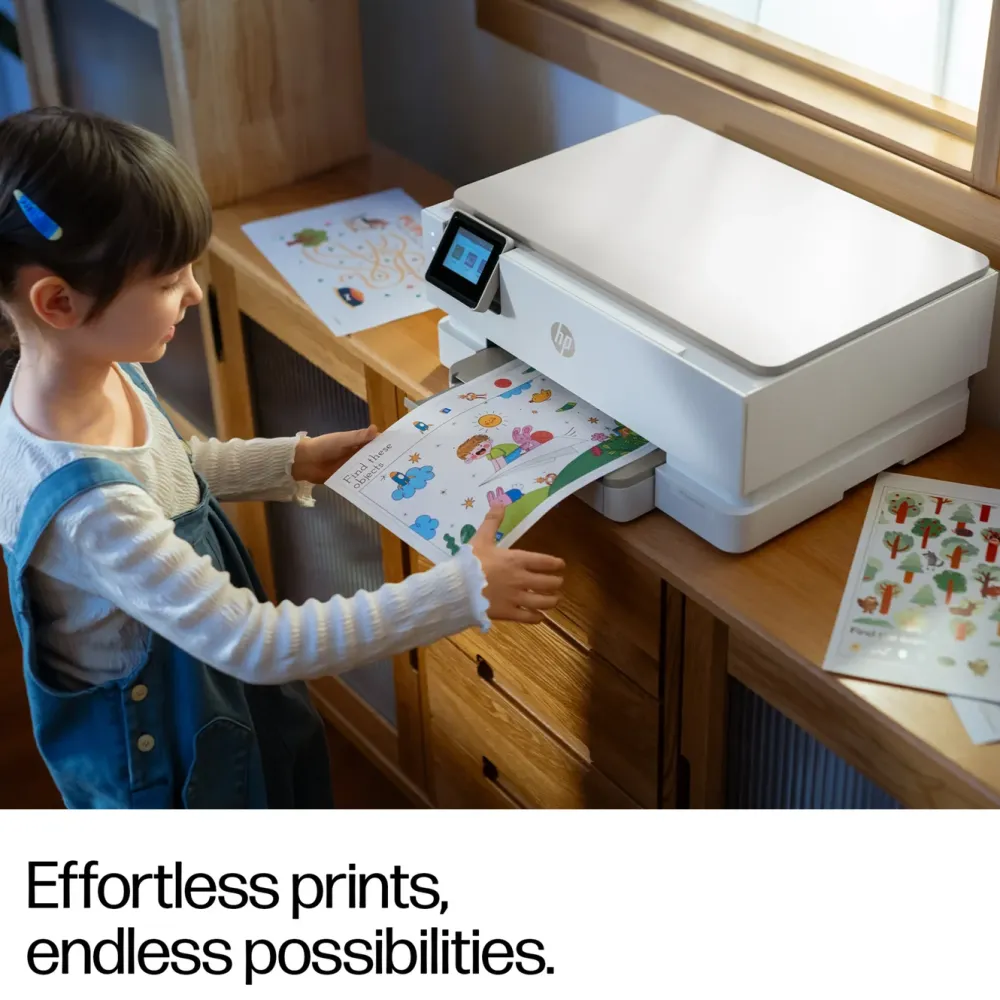 HP Skrivere Og Tilbehør|Envy Photo 7230 alt-i-ett-skriver Hvit