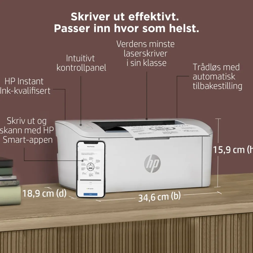 HP Kalkulator|Makuleringsmaskiner|LaserJet M110w Laserskriver