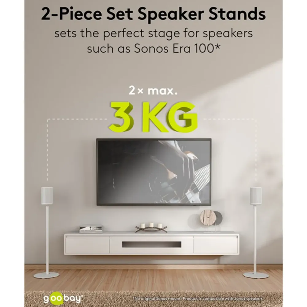 Kjell Høyttaler|Høyttalerstativ for Sonos Era 100 2-pakke