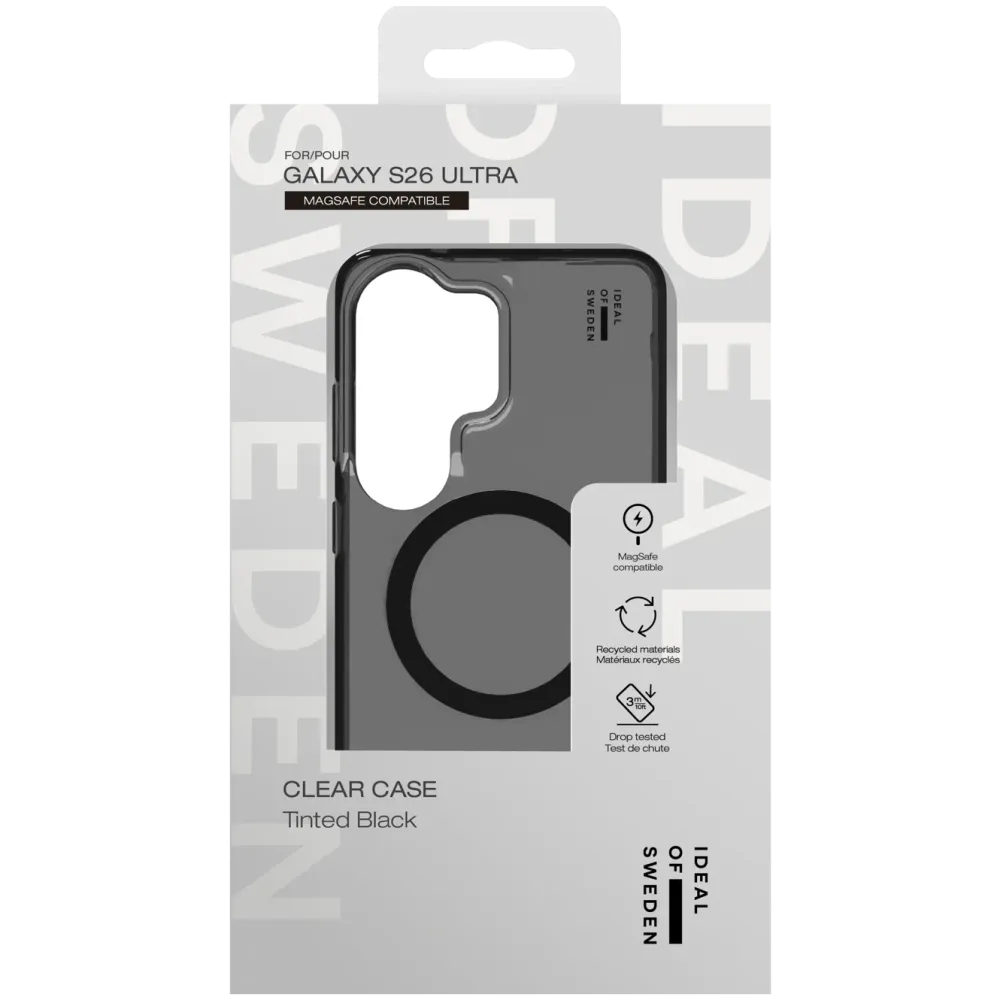 IDEAL OF SWEDEN Mobildeksler & Etui|Clear MagSafe Case – mobildeksel til Galaxy S26 Ultra Tinted Black
