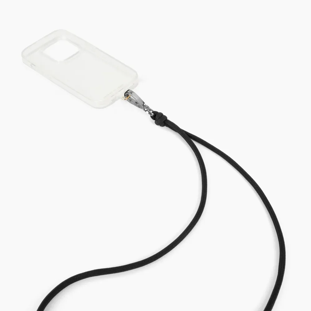 IDEAL OF SWEDEN Mobildeksler & Etui|Cord Phone Strap – justerbar mobilreim Svart