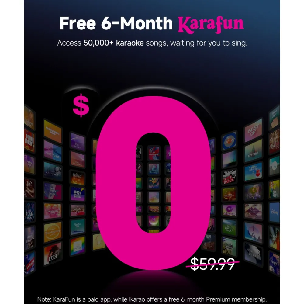 Ikarao Kalas & Fest|Discobelysning|Shell S1 Bærbar karaokemaskin med 10,1" HD-skjerm